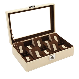 Coffret Friederich23, 10 montres, série Cordoba à fenêtre, beige