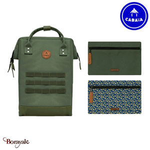 Sac à dos Cabaïa Adventurer + 2 poches, Seoul, Medium en Nylon 900D recyclé