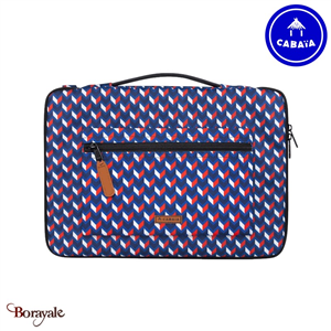 Housse ordinateur Cabaïa 15 pouces, Bankenviertel,  en Nylon 900D recyclé