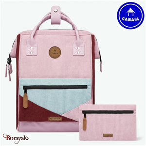 Sac à dos medium Cabaïa Adventurer Patras en Poylester recyclé velours