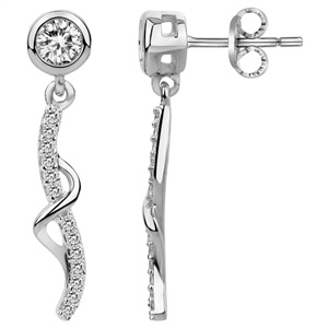 Boucles d'oreilles, Gemstar Brand Femme, collection argent 925