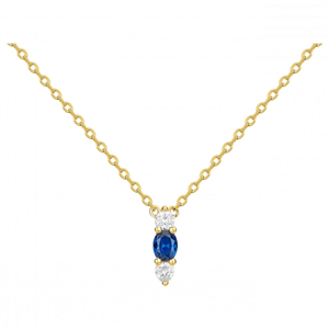 Collier, Gemstar Brand Femme, collection plaqué Or