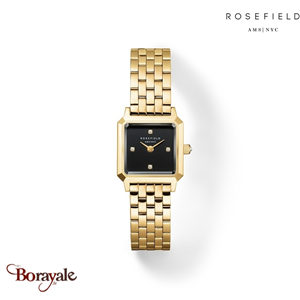 Montre Rosefield Boxy Luxury Noir  Femme BBGSG-B08