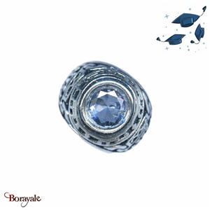 Bague Carbo Compagnie Malte Mauve acier DB1528-4-56