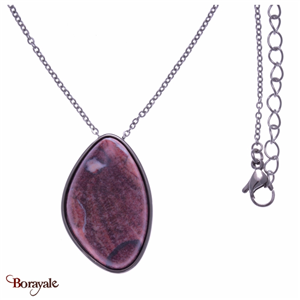 Collier jaspe rouge, Collection: Galet YOLA