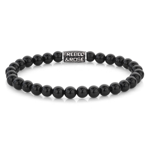 Bracelet Rebel & Rose Collection : Black Velvet Vintage Taille L RR-60121-V-L