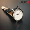 Montre AKTEO Art - Lettres Ecrivain 42 mm argent ronde ALe16