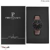 Montre PIERRE LANNIER Collection CITYLINE noir cuir Homme