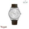 Montre Homme Orlam Echo cadran gris bracelet cuir marron étanche 10 ATM ORSSLEC0