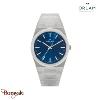 Montre Homme Orlam Elan cadran bleu bracelet acier argenté étanche 10 ATM ORSSBE