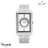 Montre Homme Orlam Epoque cadran blanc bracelet acier argenté étanche 5 ATM ORSS
