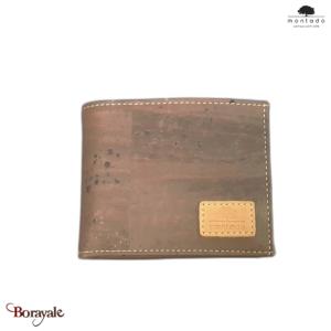 Portefeuille Montado en liège , série: Basic, réf :528008, Noir
