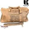 Sac de voyage - sport Kaszer Wyoming en cuir de vachette pleine fleur marron