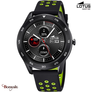 Smartwatch Lotus Couleur : Noire Alliage de zinc et acier. 50013/1