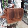 Sac bandoulière kaszer collection Wyoming en cuir de vachette pleine fleur brut