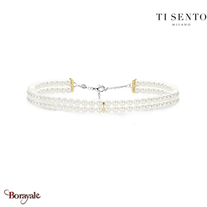 Collier TI Sento Perles coquillage femme 34098YP/38