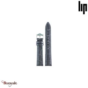 Bracelet de montre Lip Gris croco 18 mm Code ean: 3389556754047 LIP-675404