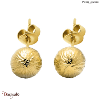 Boucles d'oreilles Pierre Lannier Nova acier doré sans nickel BJ08A2201