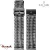 Bracelet de Montre Pierre Lannier Acier milanais noir 22 mm