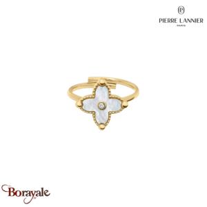 Bague RUBYA Pierre Lannier BJ23A3211 acier poli de couleur or