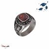 Bague Universitaire américaine High school rouge en acier inoxydable Taille : 62