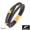 Bracelet Acier et cuir All Blacks acier et cuir