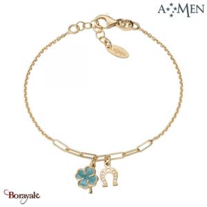 Bracelet Amen Bijoux Porte Bonheur Plaqué OR sur Argent 925°