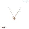 Collier Amen Bijoux Petit ange Argent 925° rhodié rose de haute qualité