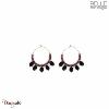 Boucles d'oreilles Belle mais pas que, Collection: Louise Jade café et spinelle