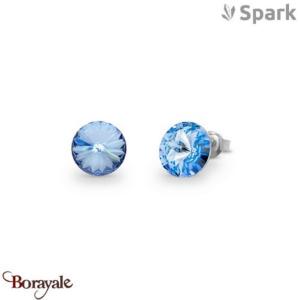 Boucles d'oreilles Spark Sweet Candy 8mm cristal autrichien sur argent A129LSA