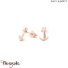 Boucles d'oreilles Paul Hewitt Northen delight acier plaqué or rose PH-ER-ND-R