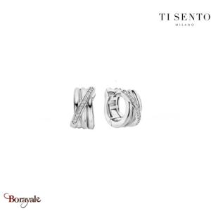 Boucles d'oreilles TI Sento Classique moderne femme 7960ZI