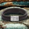 Bracelet Rebel & Rose Full metal premium combo 12mm noir L, Homme RR-M0054-S-L
