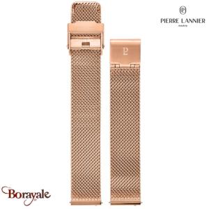 Bracelet de Montre Pierre Lannier Acier milanais doré-rose 16 mm