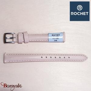 Bracelet de montre Rochet , New York de couleur : rose poudré, 12 mm