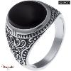 Chevalière Apollon acier et onyx Homme  IH-110-60