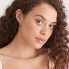 Boucles d'oreilles Ania Haie Under Lock & Key argent 925° plaqué rhodium de haut