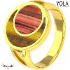 Bague Yola Nature Féminité Acier plaqué IP doré IK-183-54