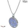 Collier Yola Nature Calcédoine Acier poli IK-401