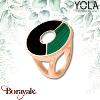 Bague  Onyx et Malachite, Collection: Art déco YOLA NATURE Taille 56