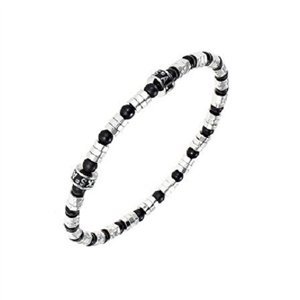 Bracelet Acier et onyx All Blacks AB-682198