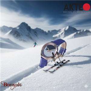 Montre AKTEO Sport Ski 38 mm argent ronde SMo07