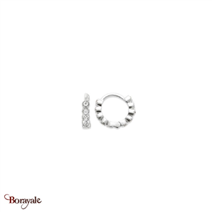 Boucles d'oreilles argent 925° rhodié Borayale Collection CN1638510