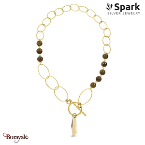 Collier SPARK Silver Jewelry : Crystalactite - Doré