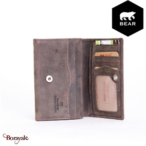 Tout en 1 Bear Design en Cuir de vachette brut