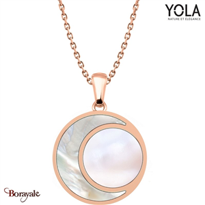 Collier Nacre blanche et rosé Collection Féminité YOLA NATURE