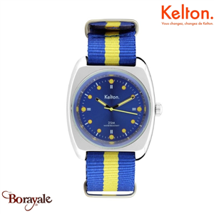 Montre KELTON RC 2 Nato bleu jaune quartz Unisexe 9122462