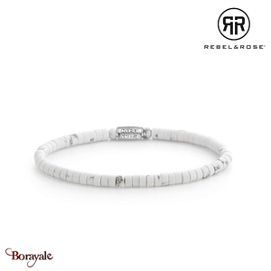 Bracelet Rebel & Rose Collection : Slices - Virgin White Taille M RR-40081-S-M