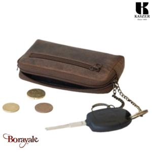 Porte monnaie - clés KASZER collection Oregon Marron naturel 500304-MC6