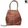 Sac épaule KASZER collection Kansas marron naturel foncé 20007-C6